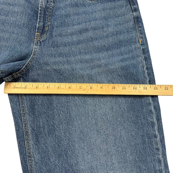 Old Navy Extra High Rise Sky-Hi Wide-Leg Jeans Women16 Stretch Retro Skater New - Picture 11 of 16